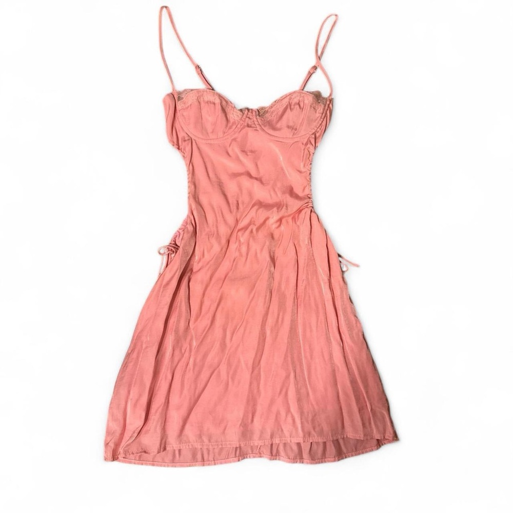 Princess Polly Blush Pink Lace Dress with Side Cutouts